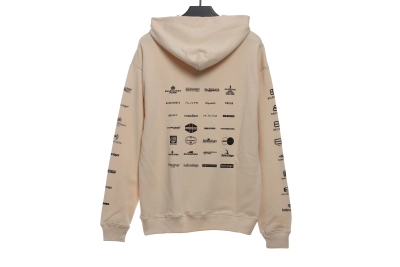 Balenciaga classic full print logo Hoodie 2 02