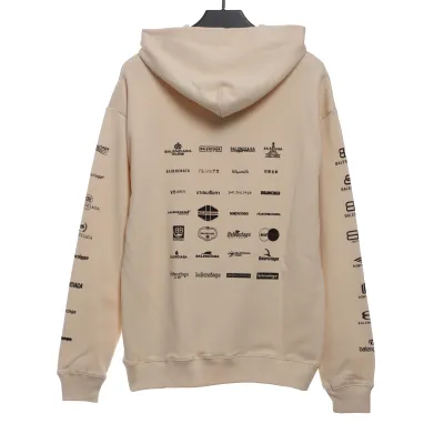  Balenciage classic full print logo Hoodie 2 02