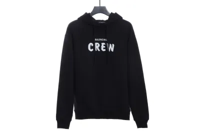 Balenciaga CREW slogan print Hoodie 01