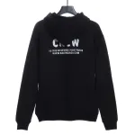  Balenciage CREW slogan print Hoodie