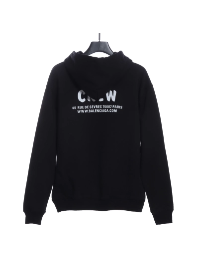 Balenciaga CREW slogan print Hoodie 02