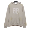 Balenciaga distressed washed mud dyed double B Hoodie 1