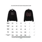  Balenciage distressed washed mud dyed double B Hoodie 2