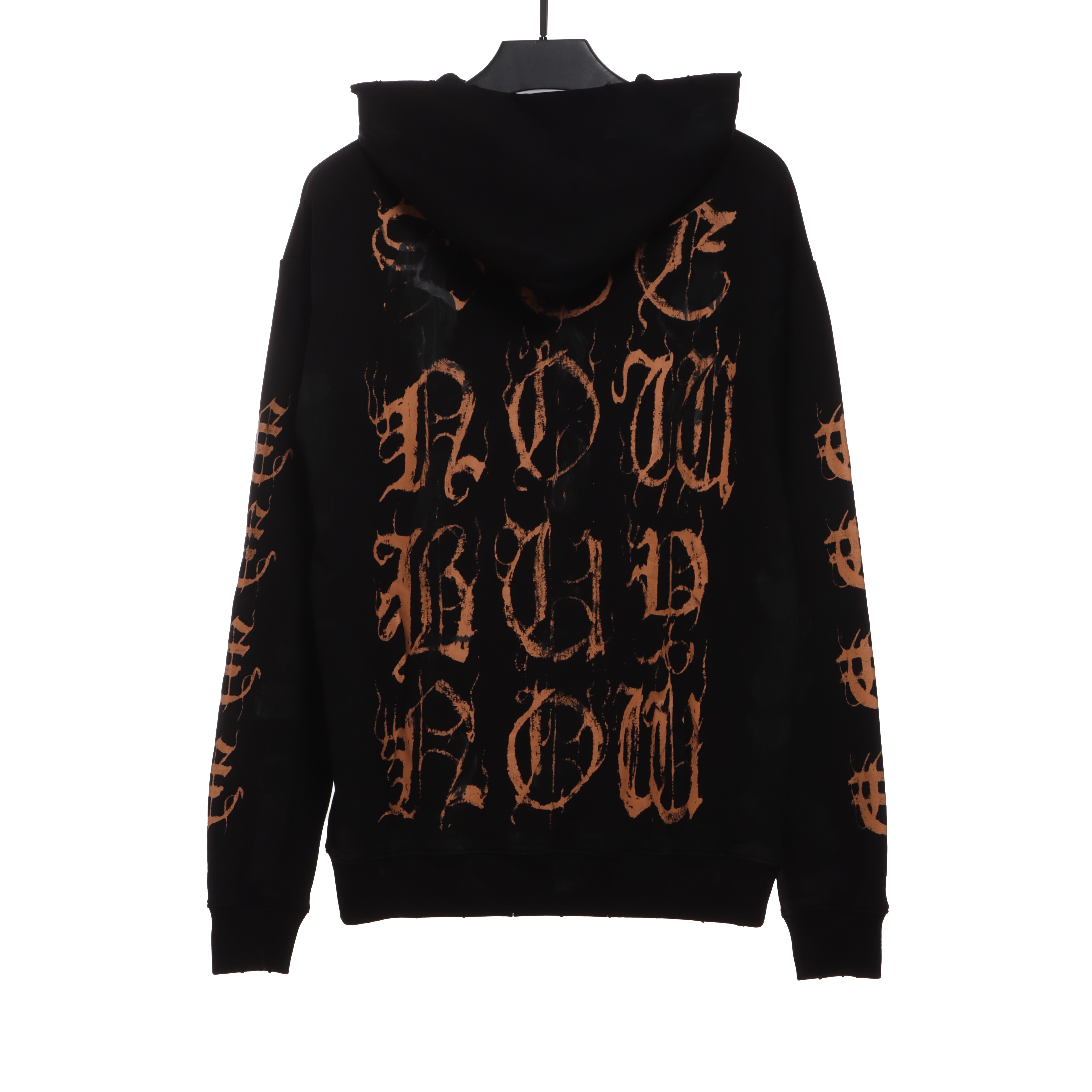 Balenciaga distressed washed Sanskrit Hoodie