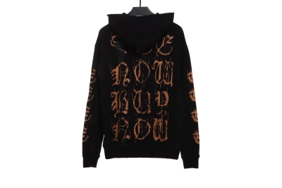 Balenciaga distressed washed Sanskrit Hoodie 02