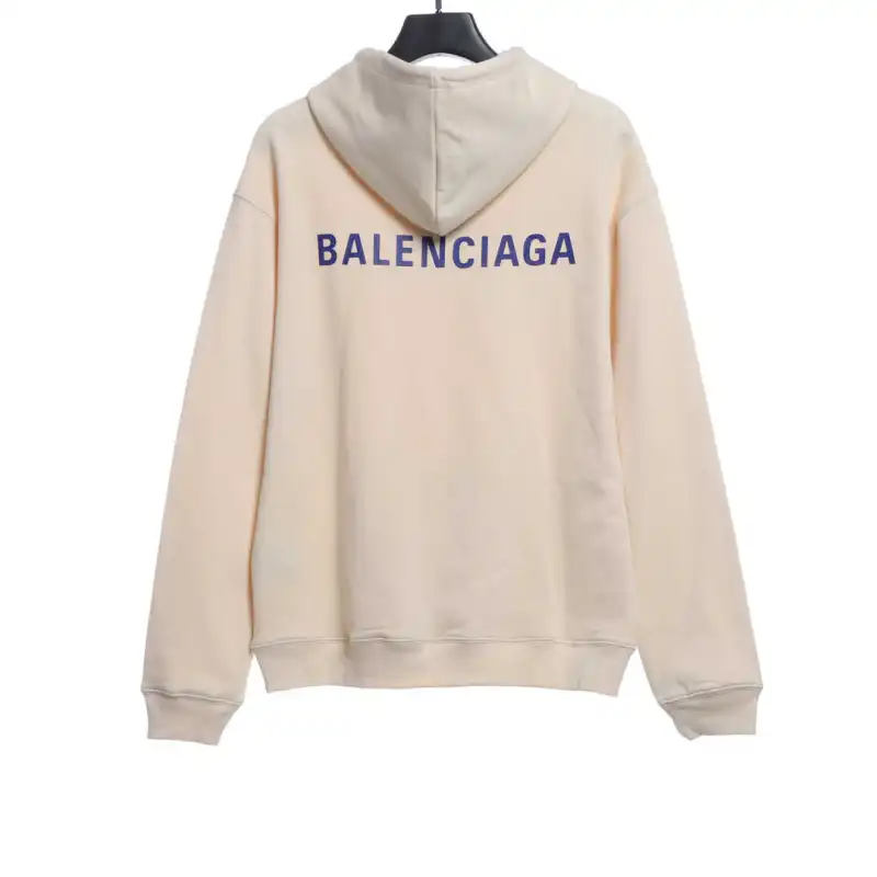  Balenciage front and back letter print Hoodie