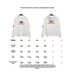  Balenciage front and back red double M Hoodie 1