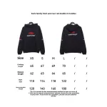  Balenciage front and back red double M Hoodie 2