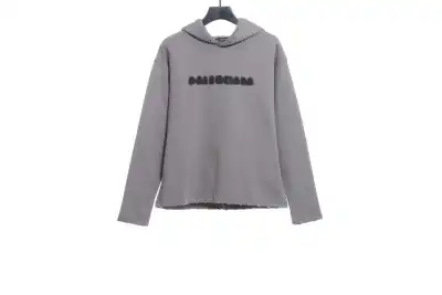 Balenciaga fuzzy letter print Hoodie 01