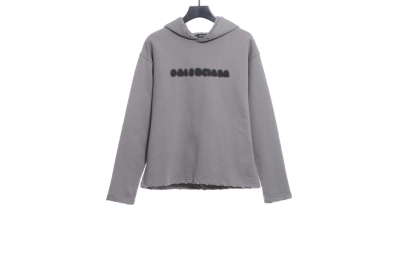 Balenciaga fuzzy letter print Hoodie 01