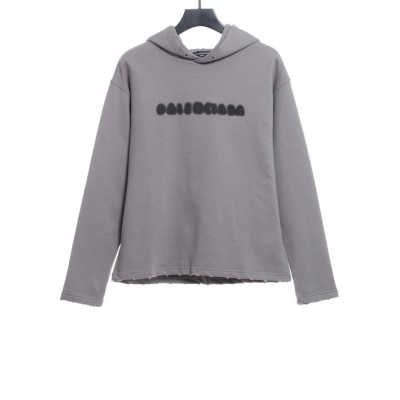  Balenciage fuzzy letter print Hoodie 01