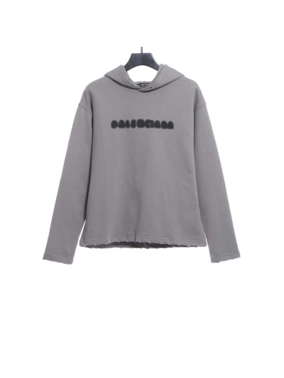Balenciaga fuzzy letter print Hoodie 01