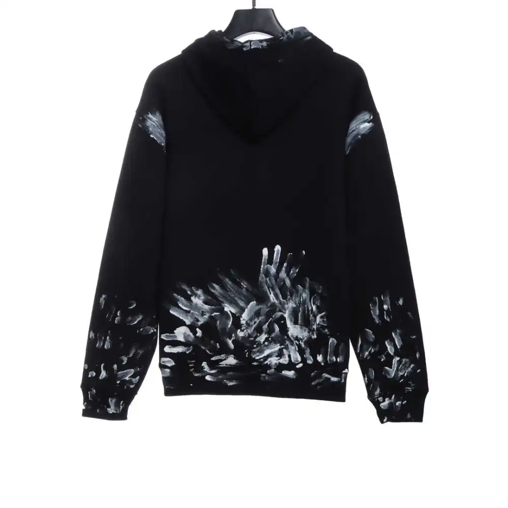  Balenciage graffiti ink Hoodie