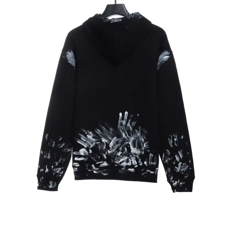  Balenciage graffiti ink Hoodie