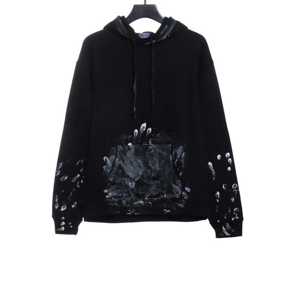  Balenciage graffiti ink Hoodie