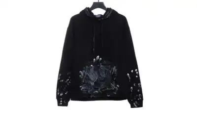 Balenciaga graffiti ink Hoodie 01