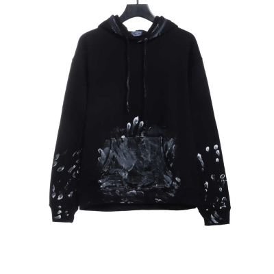 Balenciaga graffiti ink Hoodie 01
