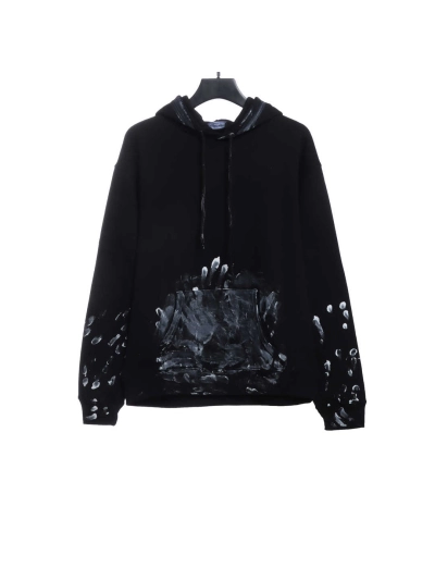 Balenciaga graffiti ink Hoodie 01