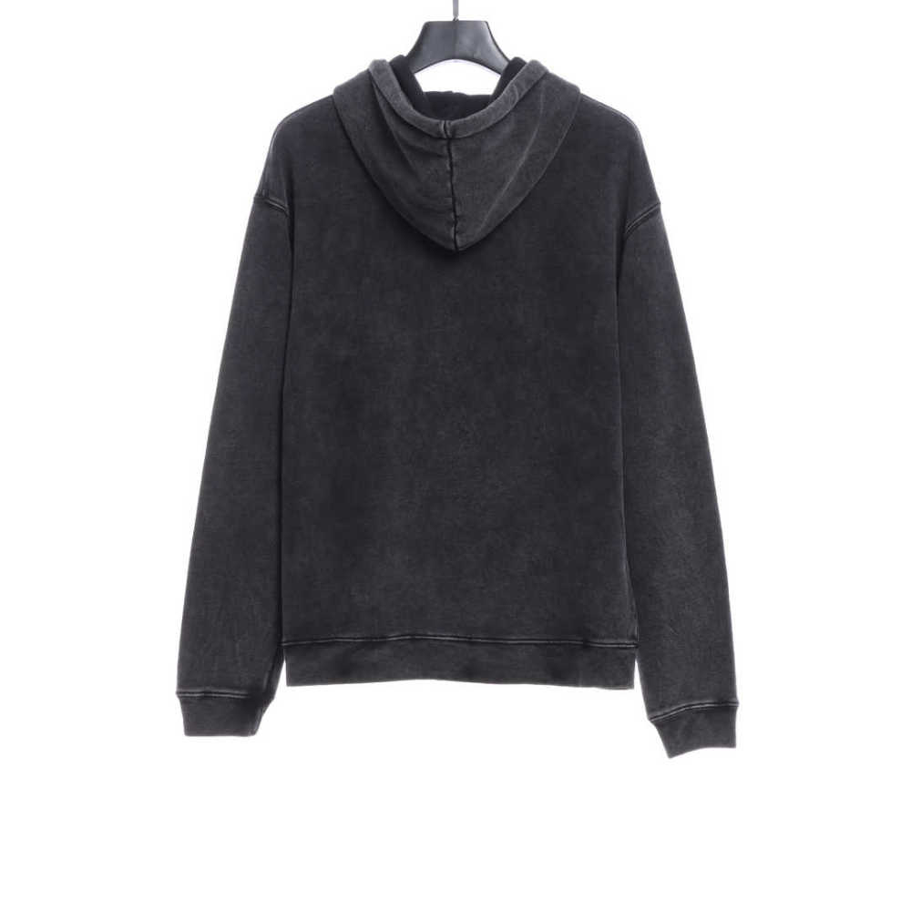 Balenciaga heavy wash pocket embroidered Hoodie