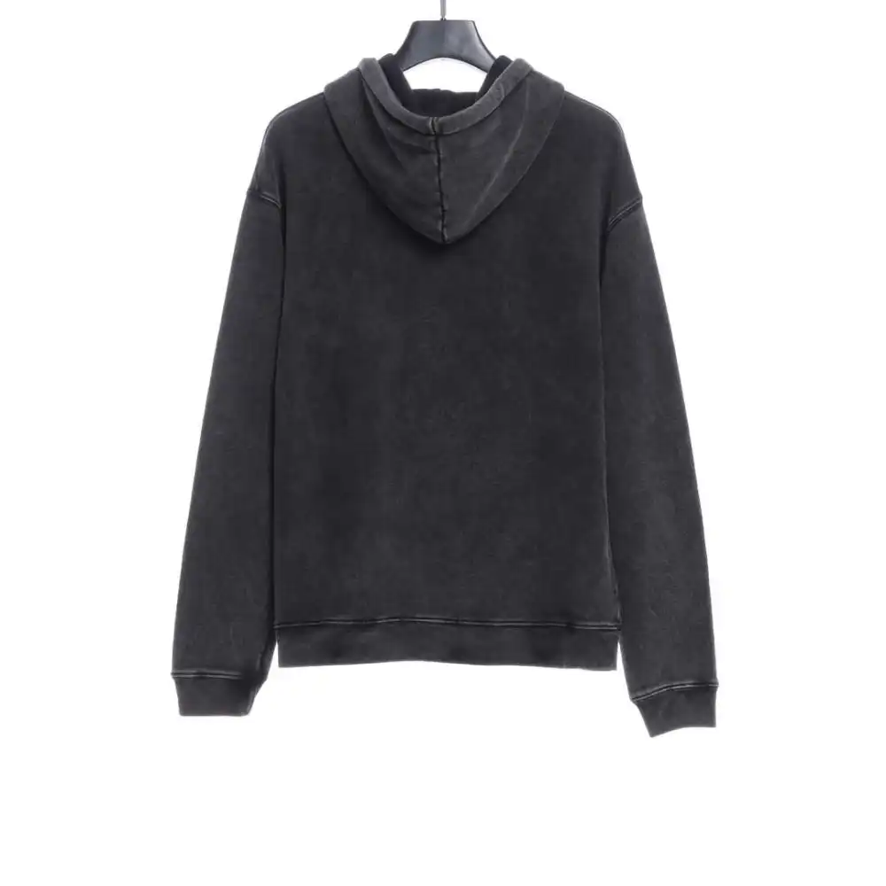  Balenciage heavy wash pocket embroidered Hoodie
