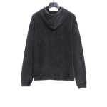 Balenciaga heavy wash pocket embroidered Hoodie