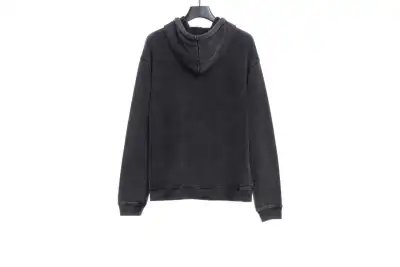 Balenciaga heavy wash pocket embroidered Hoodie 02