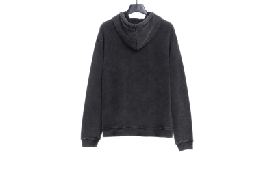 Balenciaga heavy wash pocket embroidered Hoodie 02