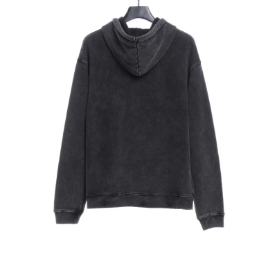 Balenciaga heavy wash pocket embroidered Hoodie 02