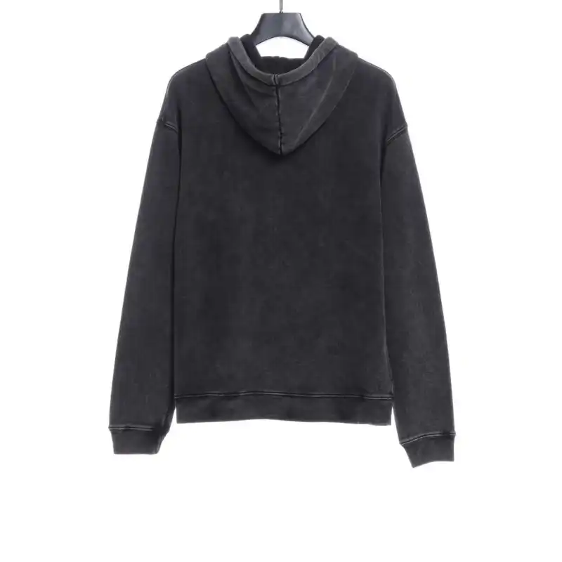  Balenciage heavy wash pocket embroidered Hoodie