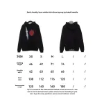  Balenciage love white ink direct printing Hoodie