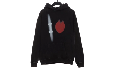 Balenciaga love white ink direct printing Hoodie 01