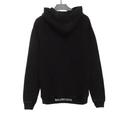  Balenciage love white ink direct printing Hoodie 02