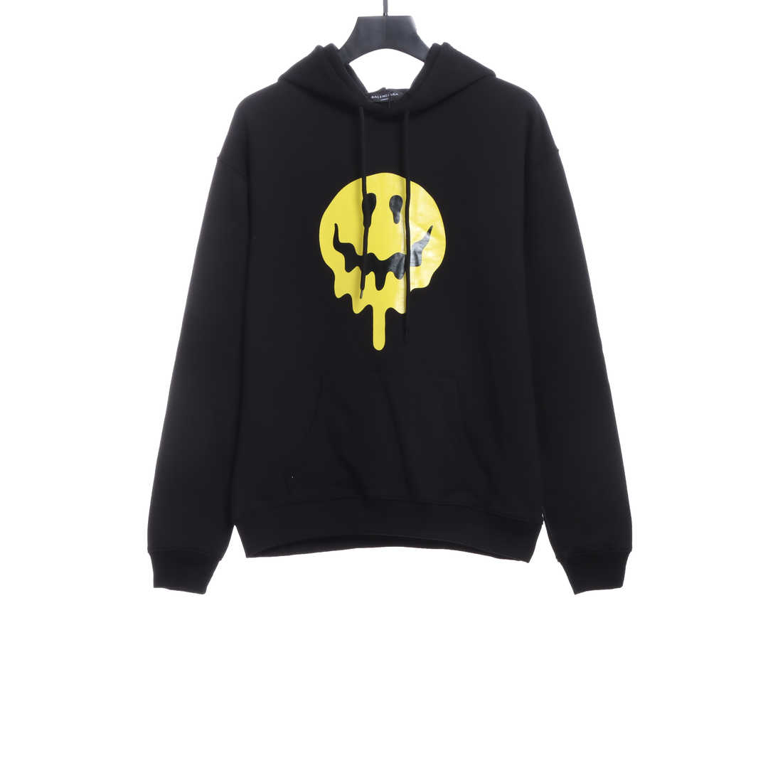 Balenciaga melted smiley face Hoodie