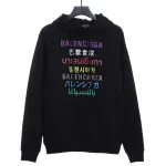  Balenciage multilingual Hoodie
