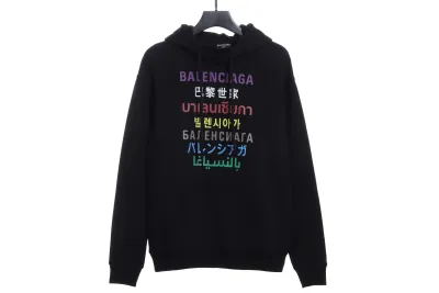 Balenciaga multilingual Hoodie 01