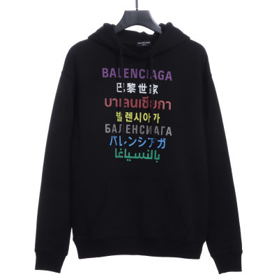  Balenciage multilingual Hoodie 01