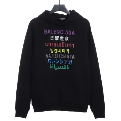  Balenciage multilingual Hoodie 01