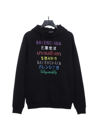 Balenciaga multilingual Hoodie 01