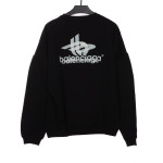  Balenciage overlapping letter logo round neck Hoodie