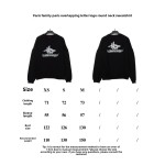  Balenciage overlapping letter logo round neck Hoodie