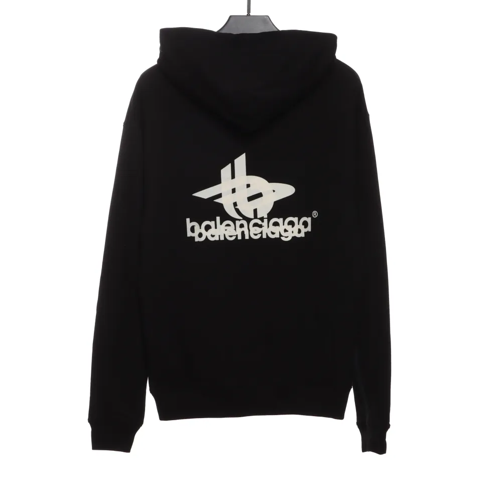  Balenciage overlapping LOGO Hoodie