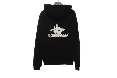 Balenciaga overlapping LOGO Hoodie 02