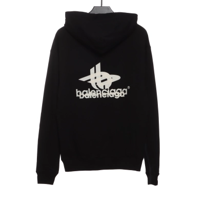 Balenciaga overlapping LOGO Hoodie 02