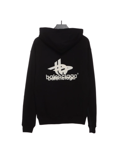 Balenciaga overlapping LOGO Hoodie 02