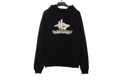 Balenciaga overlapping LOGO Hoodie 01