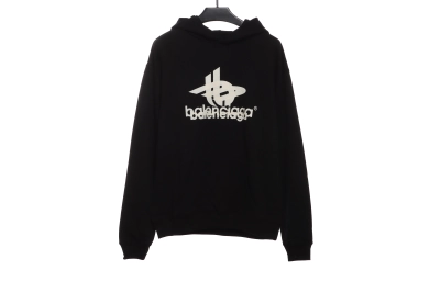Balenciaga overlapping LOGO Hoodie 01