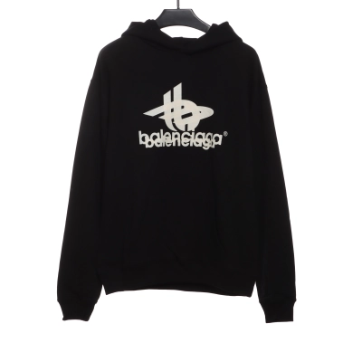 Balenciaga overlapping LOGO Hoodie 01