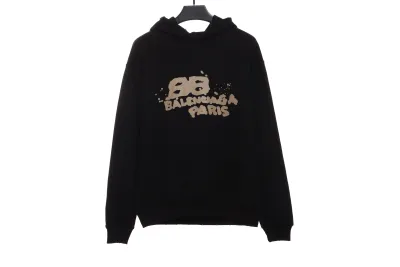 BalenciagaHAND double B graffiti Hoodie 1 01