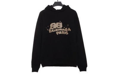 BalenciagaHAND double B graffiti Hoodie 1 01