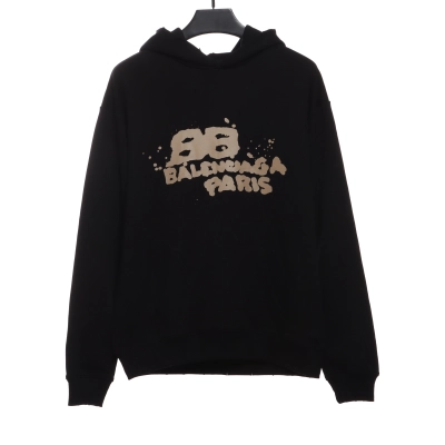 BalenciagaHAND double B graffiti Hoodie 1 01